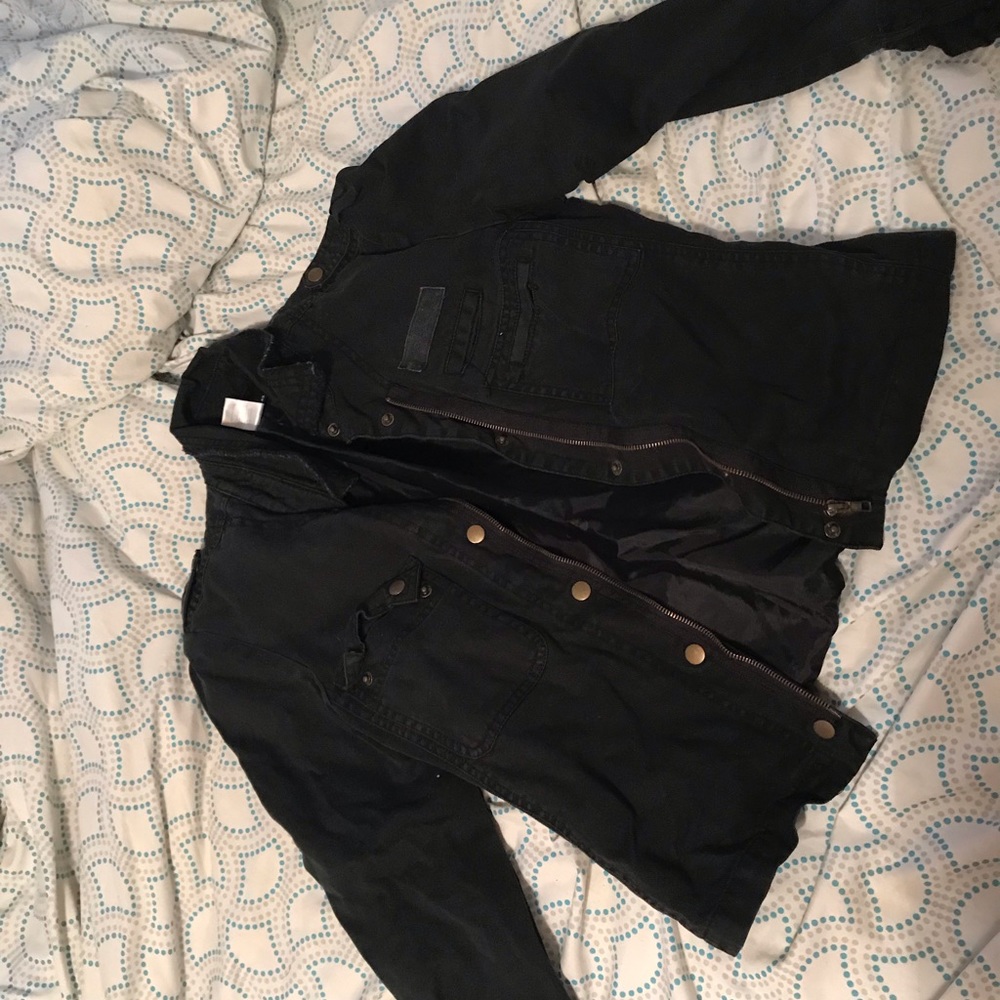 Black jean jacket